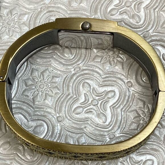 Heidi Daus Multicolored Crystal Accented Bangle Cuff Watch - Picture 13 of 14